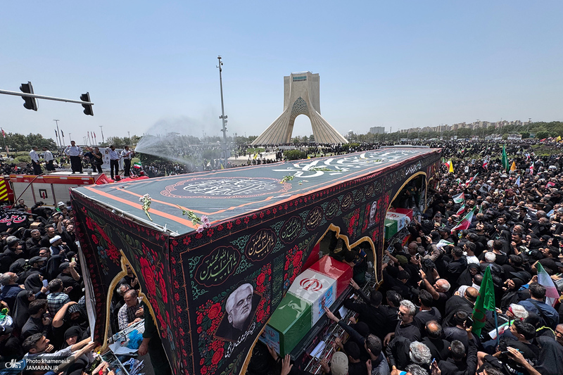 مراسم تشییع شهدای جنگ تحمیلی رژیم صهیونیستی در تهران-7