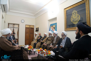 دیدار معاون محترم تبلیغ و امور فرهنگی حوزه علمیه با سید علی خمینی