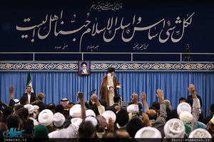 دیدار شرکت‌کنندگان در اجلاس «محبان اهل‌بیت(ع) و مسئله تکفیری‌ها» با رهبر معظم انقلاب 