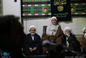 مراسم عزاداری شهات حضرت زهرا(س) در بیت آیت الله العظمی صانعی