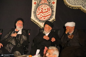 مراسم عزاداری دهه اول ماه صفر در بیت آیت الله شاه آبادی در قم‎