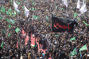 تصاویری از مراسم عزاداری عاشورا و شام غریبان در کربلای معلی