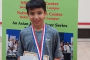 اسکواش باز 11 ساله گیلانی در رتبه پنجم آسیا قرار گرفت