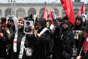 مراسم وداع با رهبر شهید انقلاب در مصلی تهران
