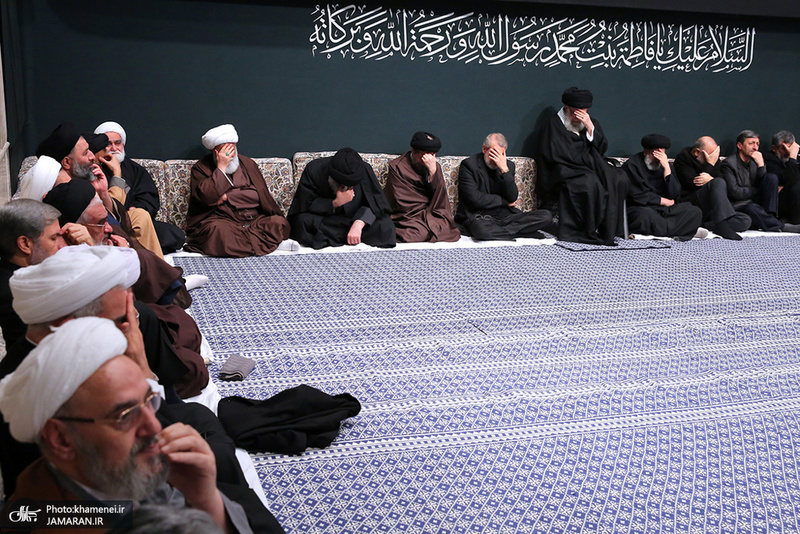 عزاداری شام شهادت حضرت فاطمه زهرا (س) در حسینیه امام خمینی