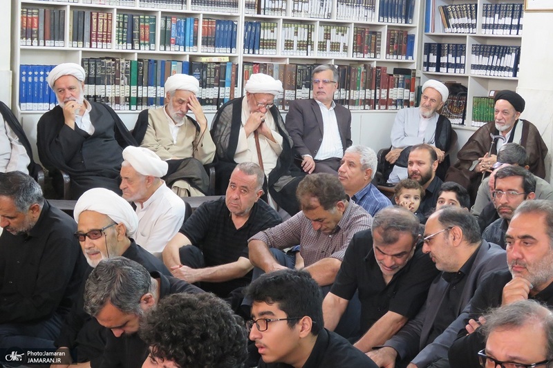 عزاداری اربعین حسینی در دفتر آیت الله العظمی صانعی (ره)