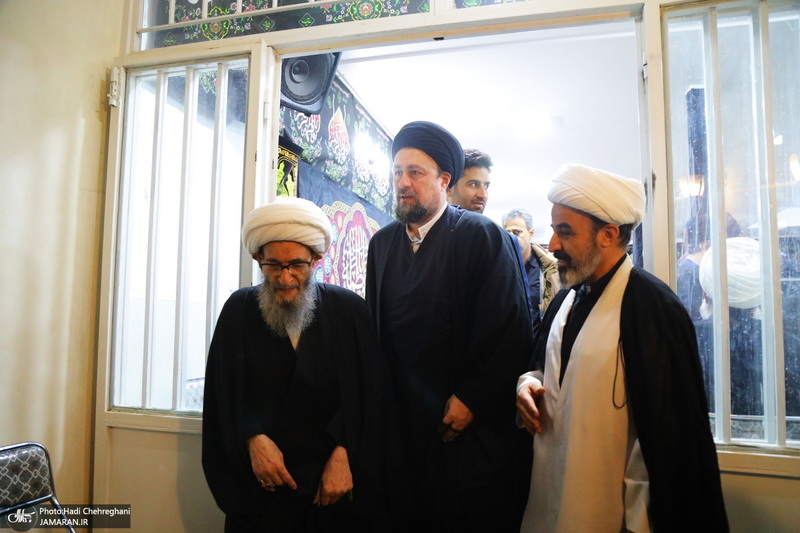 عزاداری شهادت حضرت فاطمه (س) در بیت آیت الله دوستی زنجانی‎