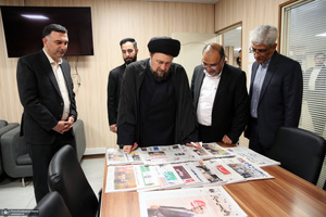 بازدید «سید حسن خمینی» از موسسه مطبوعاتی ایران