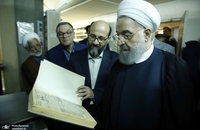 روحانی به سازمان اسناد و کتابخانه ملی ایران رفت (2)