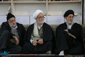 مراسم عزاداری شهات حضرت زهرا(س) در بیت آیت الله العظمی صانعی