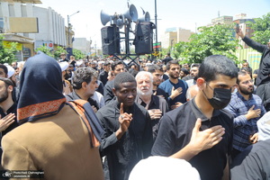 دسته عزاداری روز شهادت امام صادق (ع) با حضور آیت الله العظمی وحید خراسانی