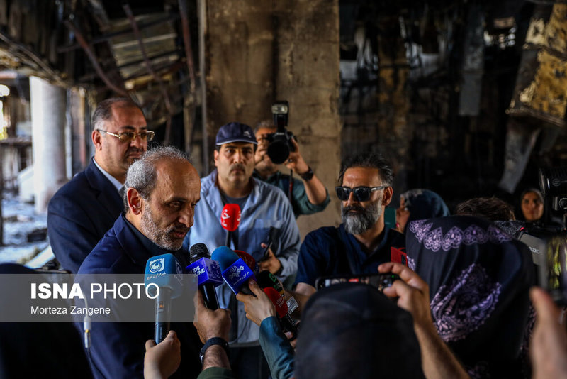 تصاویری از ساختمان شیشه‌ای سازمان صدا و سیما پس از تجاوز وحشیانه رژیم صهیونیستی