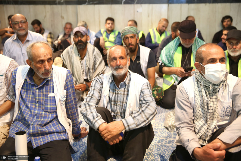 مراسم عزاداری کاروان پیاده زائران امام خمینی (س) استان گیلان در حسینیه جماران
