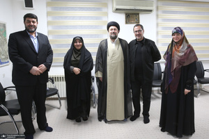 دیداری رئیس امداد و نجات حزب الله لبنان با سید حسن خمینی