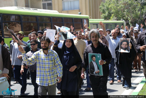 مراسم تشییع پیکر مطهر شهید حمله تروریستی اخیر حجت الاسلام تقوی در قم