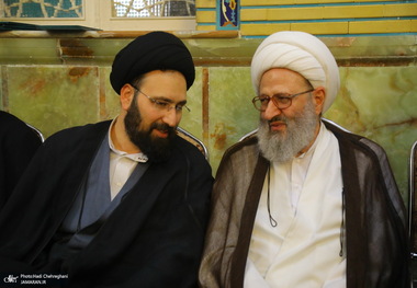 مراسم چهلمین روز درگذشت مرحوم آیت الله سید هادی سیستانی در قم‎
