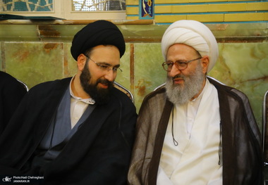 مراسم چهلمین روز درگذشت مرحوم آیت الله سید هادی سیستانی در قم‎