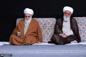 اولین شب مراسم عزاداری حضرت فاطمه‌زهرا (س) در حسینیه امام خمینی