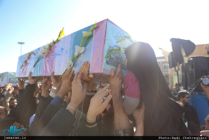  تشييع پیکر مطهر شش شهید گمنام در قم