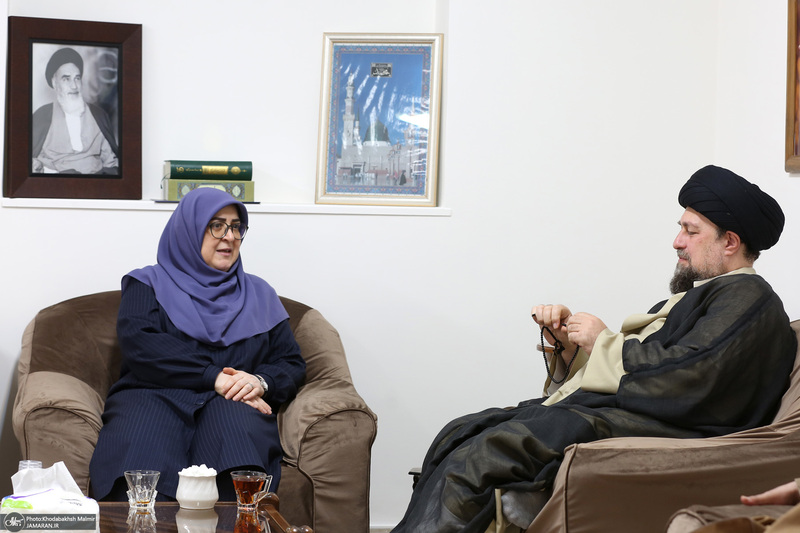 دیدار سخنگوی دولت  باسید حسن خمینی