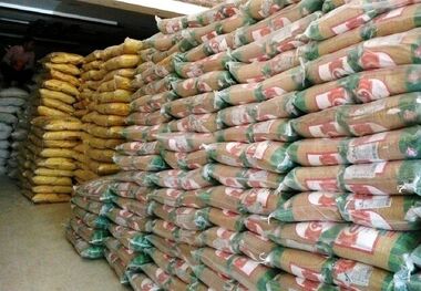 ۲۴ تن برنج قاچاق در تبریز کشف شد