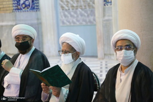 مراسم چهلمین شب درگذشت آیت الله العظمی سید محمدسعید حکیم در قم‎