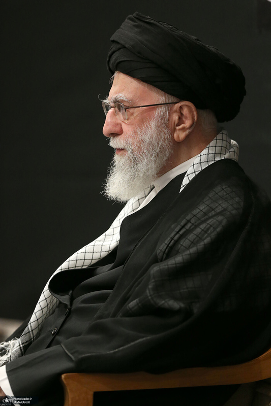 مراسم عزادارای شب عاشورا با حضور رهبر انقلاب اسلامی