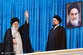 نامه سید حسن خمینی به رهبر معظم انقلاب: حماسه حضور کم نظیر مردم اشک شوق در چشم هر آزاده ای گردآورده است/ وجود مبارک شما خوابهای دشمنان را به کابوس تبدیل می‌کند و دل‌های مردم را آرامش می‌دهد/ در هر جبهه‌ای که لازم می‌دانید، با افتخار حاضر خواهم بود