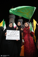 اجتماع عشایر فسا در حمایت از رزمندگان جبهه ی مقابله با دشمن آمریکایی - صهیونی