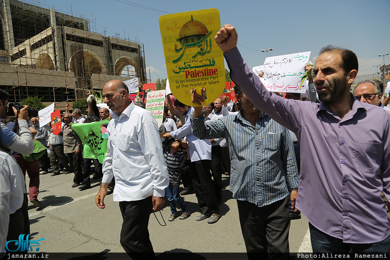 راهپیمایی اعتراض آمیز علیه جنایات در مسجد الاقصی و میانمار 