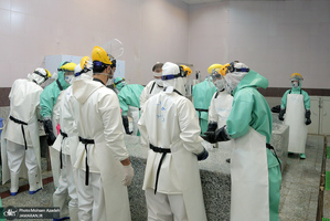 تغسیل با آب متوفیان مبتلا به کرونا در بهشت زهرا(س) تهران