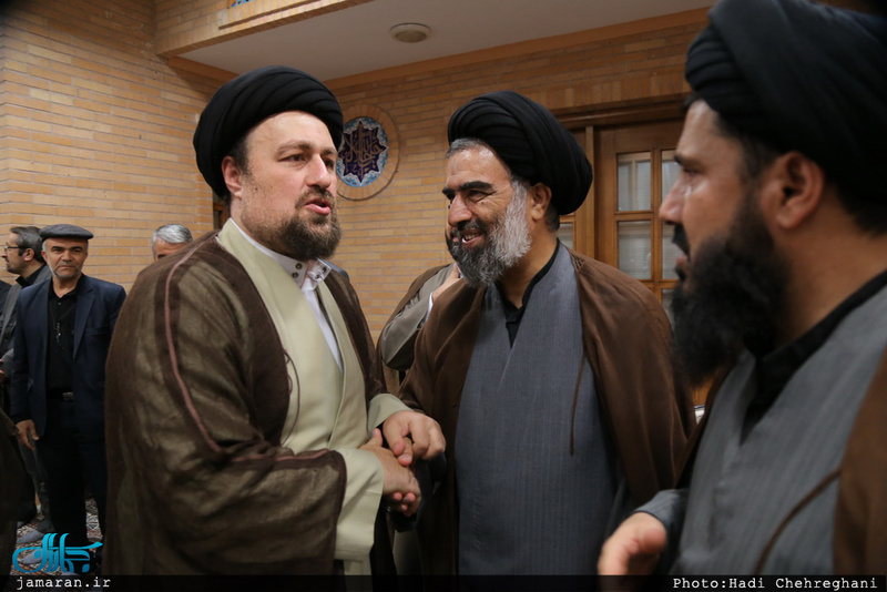 مراسم بزرگداشت والده آیت الله واعظ موسوی در بیت علامه طباطبایی قم