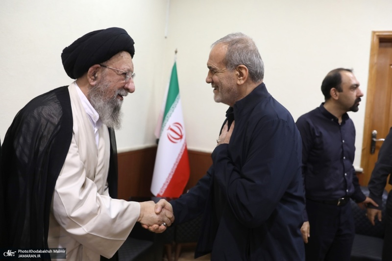دیدار رئیس جمهوری با آیت الله سید حسن خمینی