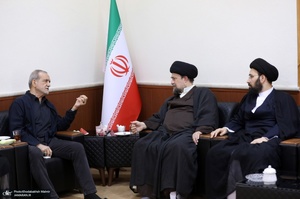 دیدار رئیس جمهوری با آیت الله سید حسن خمینی