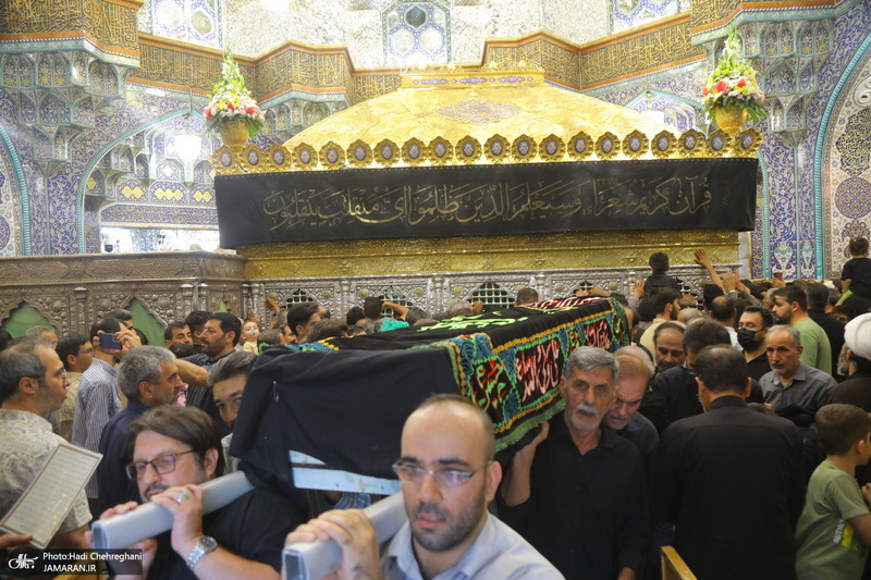 مراسم تشییع همسر مرحوم آیت الله راستی کاشانی (ره)