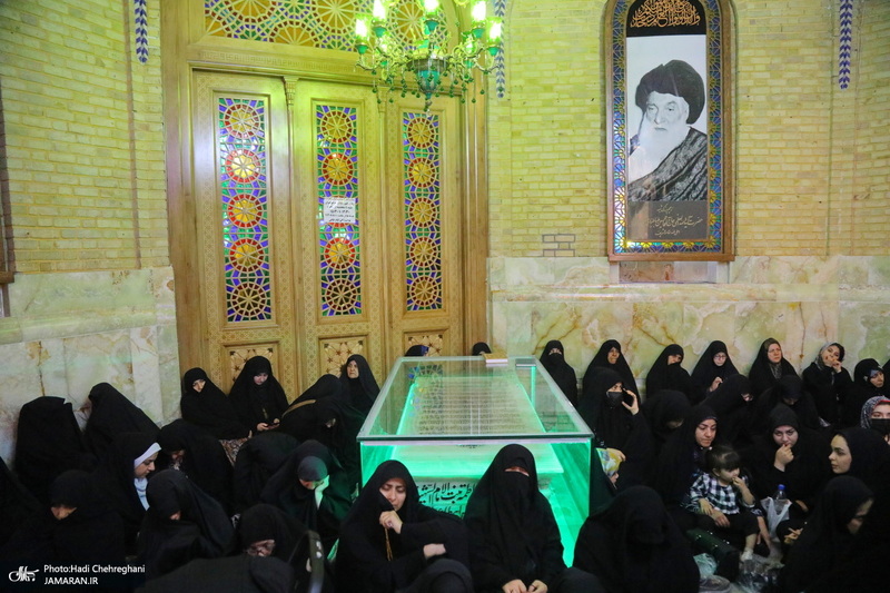 مراسم عزاداری سالروز شهادت امام جعفر صادق (ع) در مسجد اعظم قم