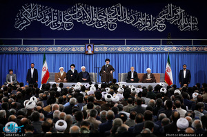 دیدار مسئولان نظام و سفرای کشورهای اسلامی با رهبر معظم انقلاب