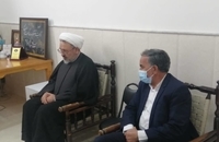 دیدار اعضای شورای سیاستگذاری همایش وکلای شرعی امام خمینی با مجتهده صفاتی