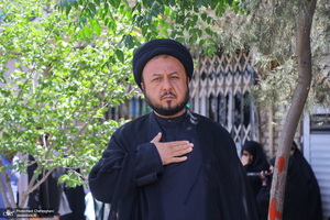 دسته عزاداری روز شهادت امام صادق (ع) با حضور آیت الله العظمی وحید خراسانی
