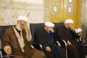 مراسم اولین سالگرد علامه حسن زاده آملی (ره) در حرم حضرت معصومه (س)‎‎