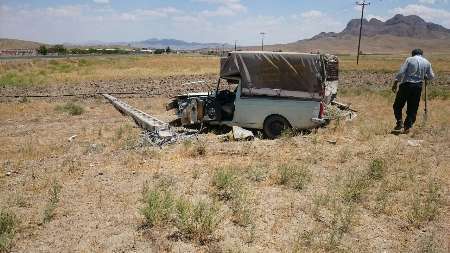 حادثه رانندگی در تربت حیدریه برق روستا را قطع کرد