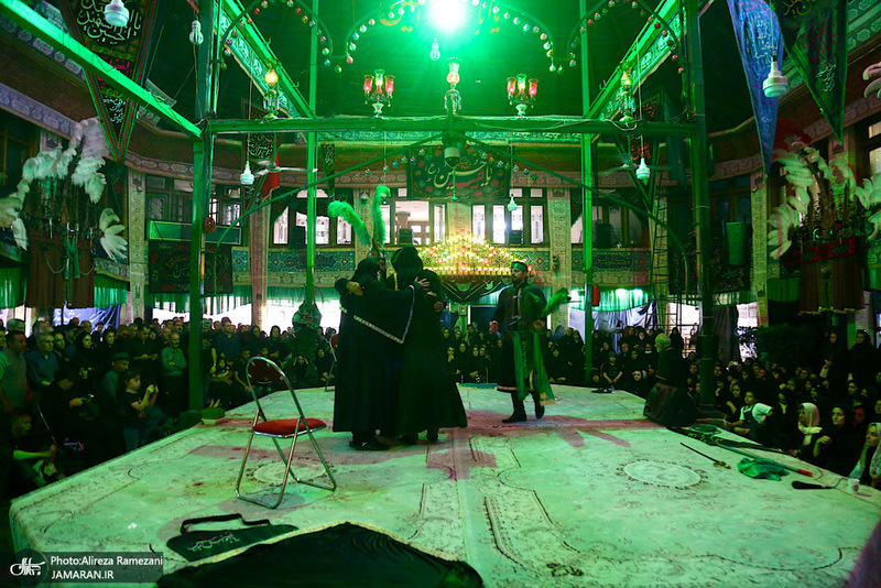 مراسم روز تاسوعاى حسينی در تکیه بزرگ تجریش