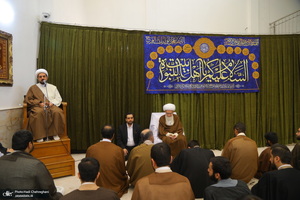 عمامه گذاری طلاب به مناسبت نیمه شعبان