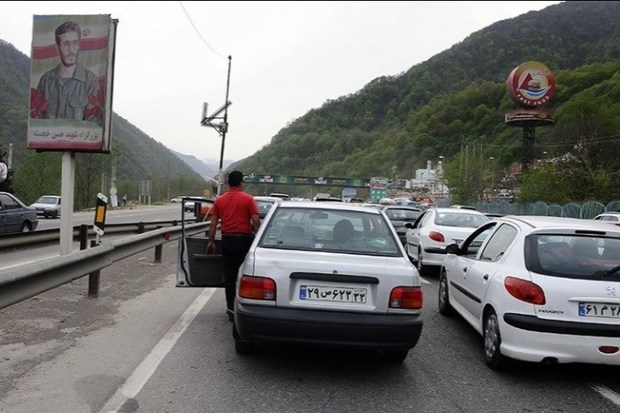 ترافیک سنگین در جاده های مازندران