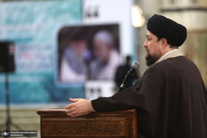 دیدار رئیس و اعضای جمعیت هلال‌احمر  با سید حسن خمینی