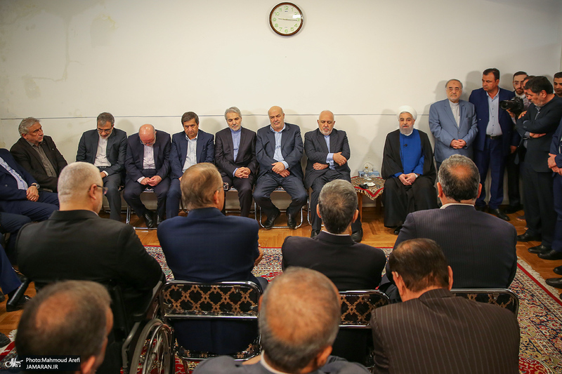 دیدار نوروزی سیاسیون با حسن روحانی