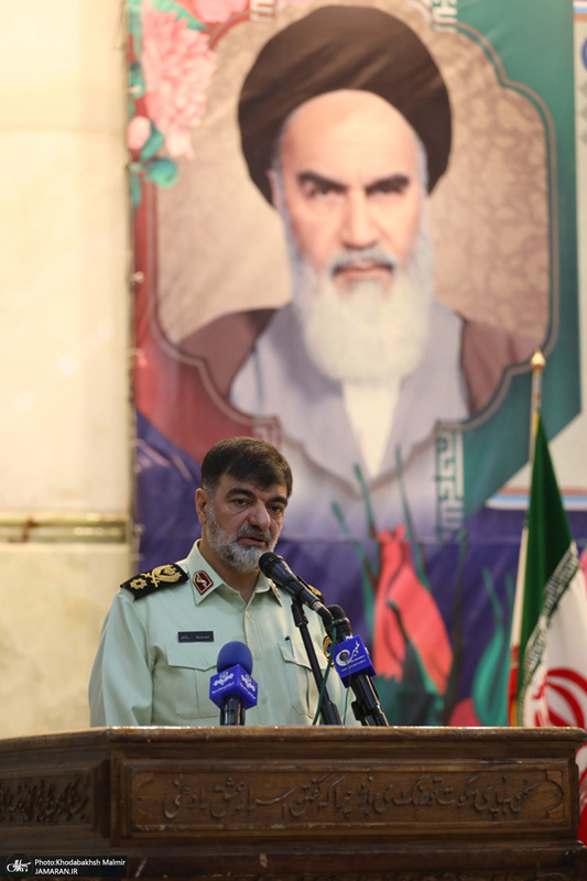 مراسم تجدید میثاق فرماندهان و کادر فراجا با آرمان‌های امام راحل