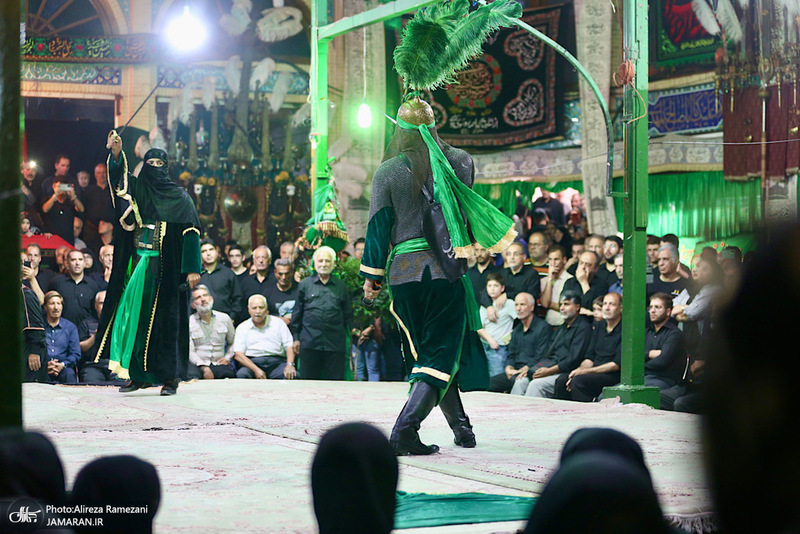 مراسم روز تاسوعاى حسينی در تکیه بزرگ تجریش