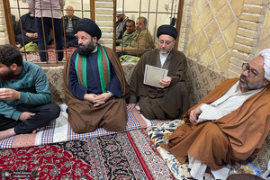 مراسم بزرگداشت آیت الله موسوی بجنوردی (ره) در بیت امام خمینی (س) در نجف اشرف