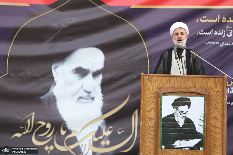 مراسم بزرگداشت حضرت امام خمینی(س) در مدرسه فیضیه قم